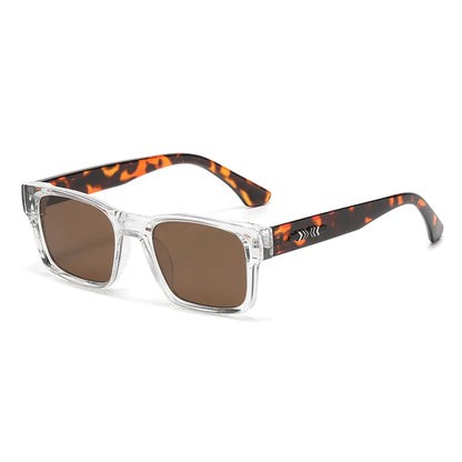 Light Luxury Square Sunglasses Minimalist Design Elegant Unisex Uv400 Protection Sun Glasses 9017 Beauty World Shop
