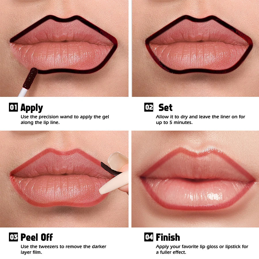 7 Colors Blading Lip Gloss Peel Long Lasting Waterproof Liquid Lipstick Pink Lip Glaze Transfer Resistant Lip Tint Makeup Gifts Beauty Trend Shop