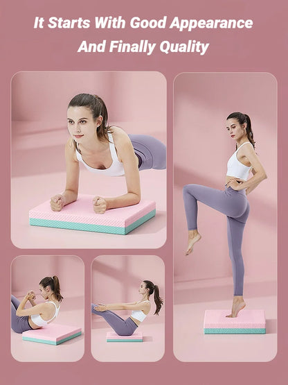 Balance Pad Non-Slip Foam Mat Ankles Knee Cushion For Core And Strength Stability Training Yoga Fitness Thickened High Rebound Beauty World Shop