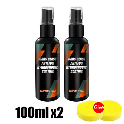 Car Glass Anti-rain Water Spray Repellent Nano Coating Hydrophobic Waterproof Agent Oil Film Removing  Auto Glass Film Agent Beauty World Shop