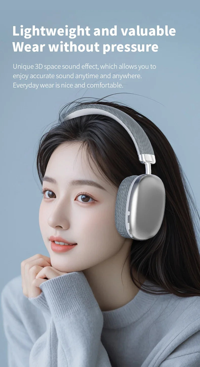 2025 NEW Air Max Bluetooth Earphone Over ear Wireless Headset stereo surround gaming Headphone For Apple Iphone Xiaomi Phone Beauty World Shop