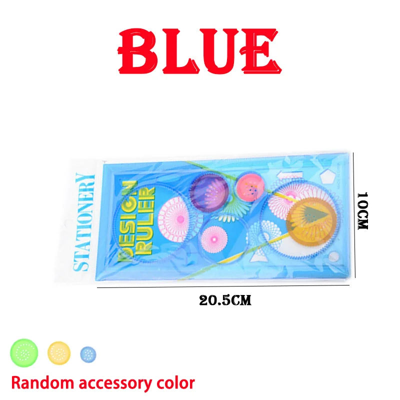 Geometry Spirograph Drawing Stencils Set Painting Template Art Crafts Creative Kids Educational Toy Variety of Flowers Ruler Beauty Fashion