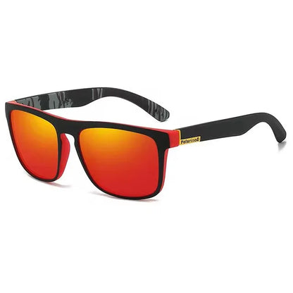 1-4PCS Men Classical Square Polarized Sports Sunglasses Lightweight PC Frame UV400 for Driving Fishing Cycling Unisex Durability Beauty World Shop