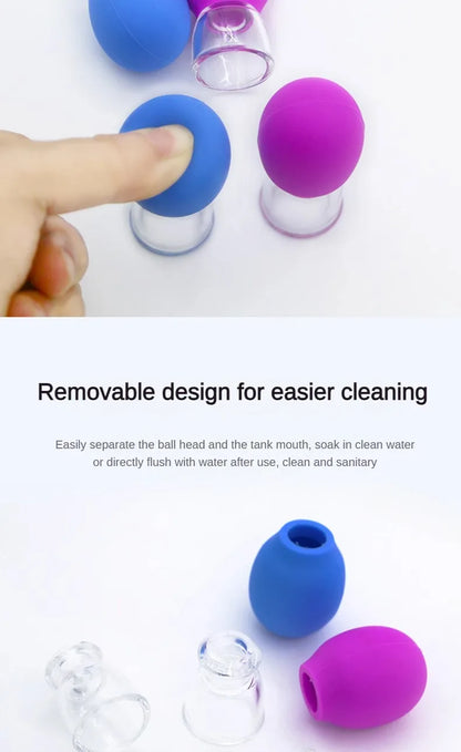 Silicone Cupping Massage Cup For Body Face Neck Eye Massager Vacuum Tank Body Facial Care, Anti-aging Beauty Tool Beauty World Shop