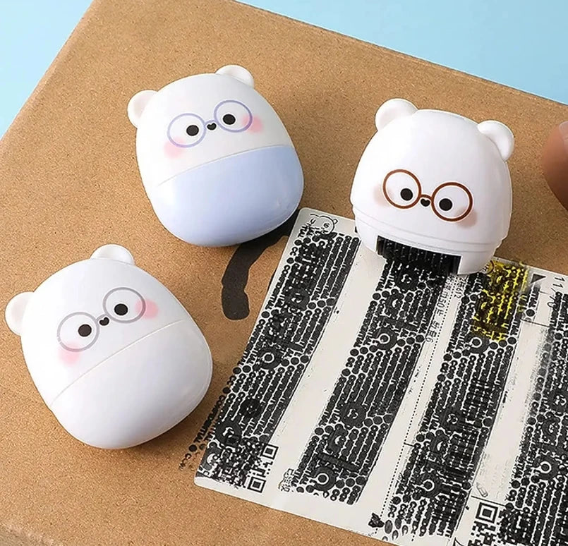Theft Protection Roller Stamp for Privacy Confidential Data Guard Your Security Stamp Roller Privacy Seal Roller Theft Protect Beauty World Shop
