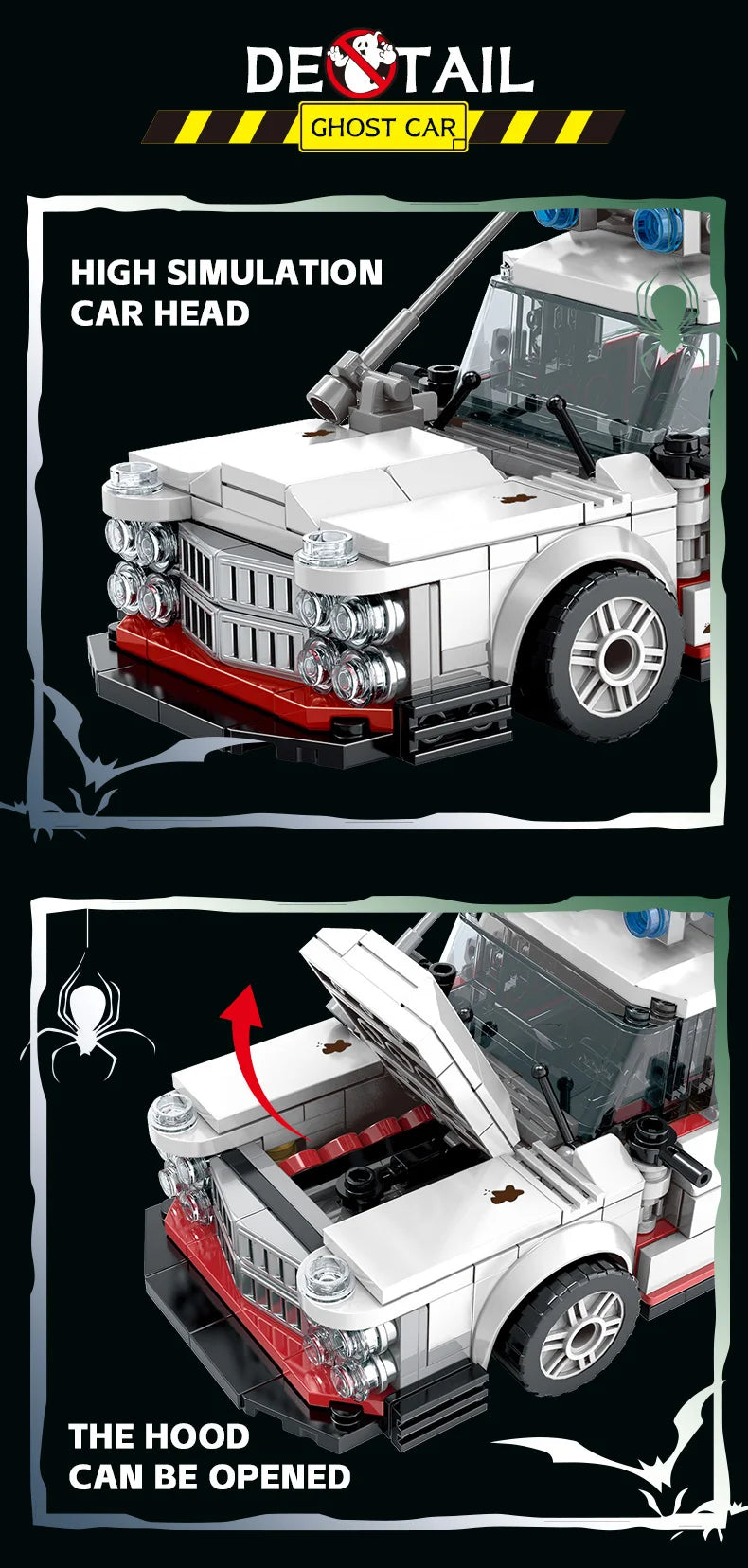 Creative Ghostbusters ECTO-1 Vehicle Technical Building Blocks Racing Car Model Car Assembly Bricks Toys for Kids Adult gifts Beauty World Shop