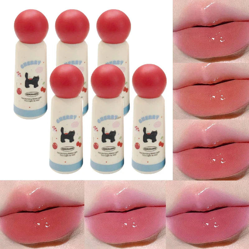 HERORANGE Meow Whisper Mirror Lip Gloss - Moisturizing Long-Lasting, Water-Glossy, Perfect for Spring/Summer Beauty Trend Shop
