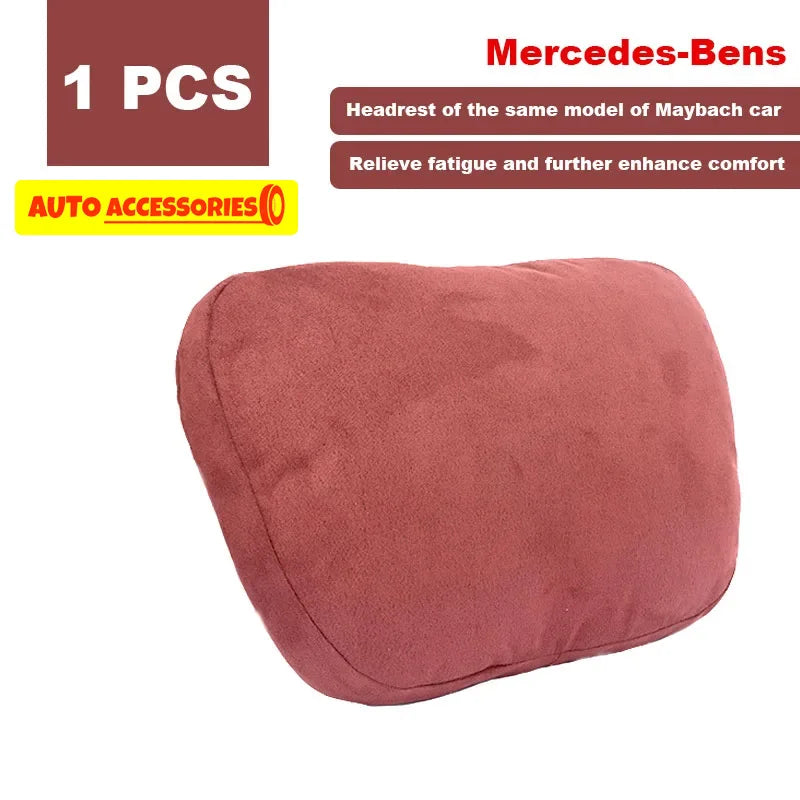 Car Headrest Neck Support Seat / Maybach Design S Class Soft Universal Adjustable Car Pillow Neck Rest Cushion High Quality Beauty World Shop