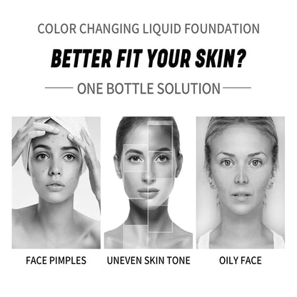 Foundation Magic Color Changing Foundation Liquid Soft Matte Long Lasting Hydrating Makeup Base Beauty World Shop