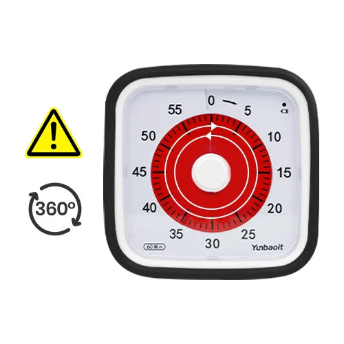 Yunbaoit VT01 Upgraded 60 Minute Visual Timer with Protective Case Silent Countdown Timer for Kids Beauty World Shop