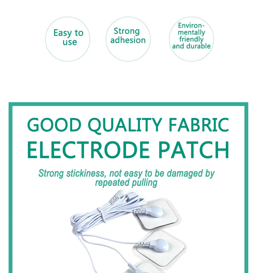 10/20/50pcs Non-woven Electrode Pads 4x4cm Snap On Replacement For Tens Acupuncture Digital Machine Slimming Massager Therapy Beauty World Shop