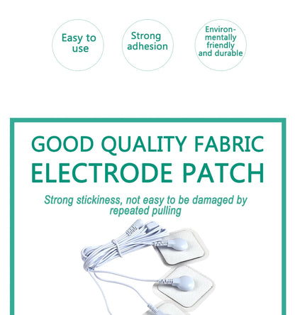 10/20/50pcs Non-woven Electrode Pads 4x4cm Snap On Replacement For Tens Acupuncture Digital Machine Slimming Massager Therapy Beauty World Shop