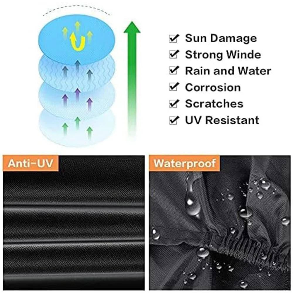 Waterproof Cycle Bike Rain Cover, Bicycle Cover Rain Sun UV Dust Windproof With Lock Hole for Mountain, Road & Dirt Bike Beauty World Shop