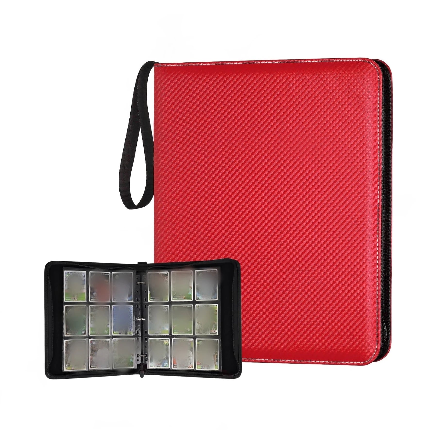 900 Pockets Card Binder Sleeves with Zipper, Double Sided Pockets Card Holder Carry Card Case for TCG CCG Card Storage(Black) Beauty World Shop