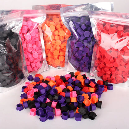 200Pcs Disposable Tattoo Silicone Ink Cup Permanent Makeup Pigment Holder Container Cap Tattoo Ink Accessories for Tattoo Artist Beauty Trend Shop