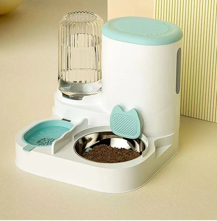 Cat bowl automatic feeder for cats, dogs, pets, water dispensers, integrated cat bowl, cat food basin, dogs, eating, drinking wa Beauty World Shop