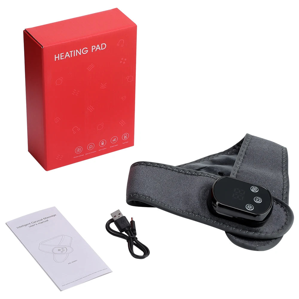 Cordless Heating Ankle Wrist Brace Vibration Massager Electric Hot Compress Massage Ankle Guard Wristband Hand Foot Protector Beauty World Shop
