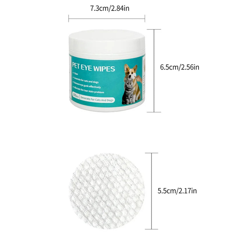Pet Cleaning Products Eye Wipes To Remove Tear Marks Cleaning Wet Tissues Cat Wiping Eyes Removing Tear Marks Beauty World Shop