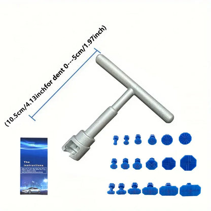 Car Dent Repair Puller, Car Repair Tools Kit With 18pcs Plastic Glue Tabs plastiT-Handle Dent Remover Universal For Car Accessor Beauty World Shop