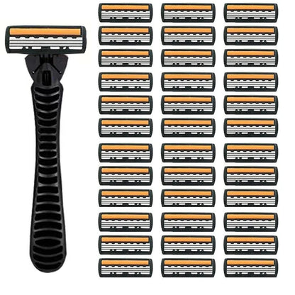 3-layer Stainless Steel Blade Men Razor Washable For Travel For Home Shaver Manual Shave Razors For Daily Face Care Beauty World Shop