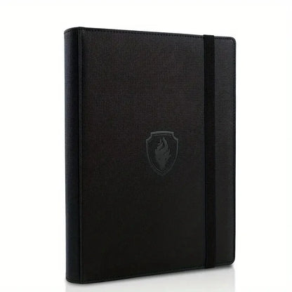 9 Pocket Card Binder, 360 Trading Card Holder Book, Premium PU Cover Zip Binder For Cards, Durable Side Loading Card Fold Beauty World Shop
