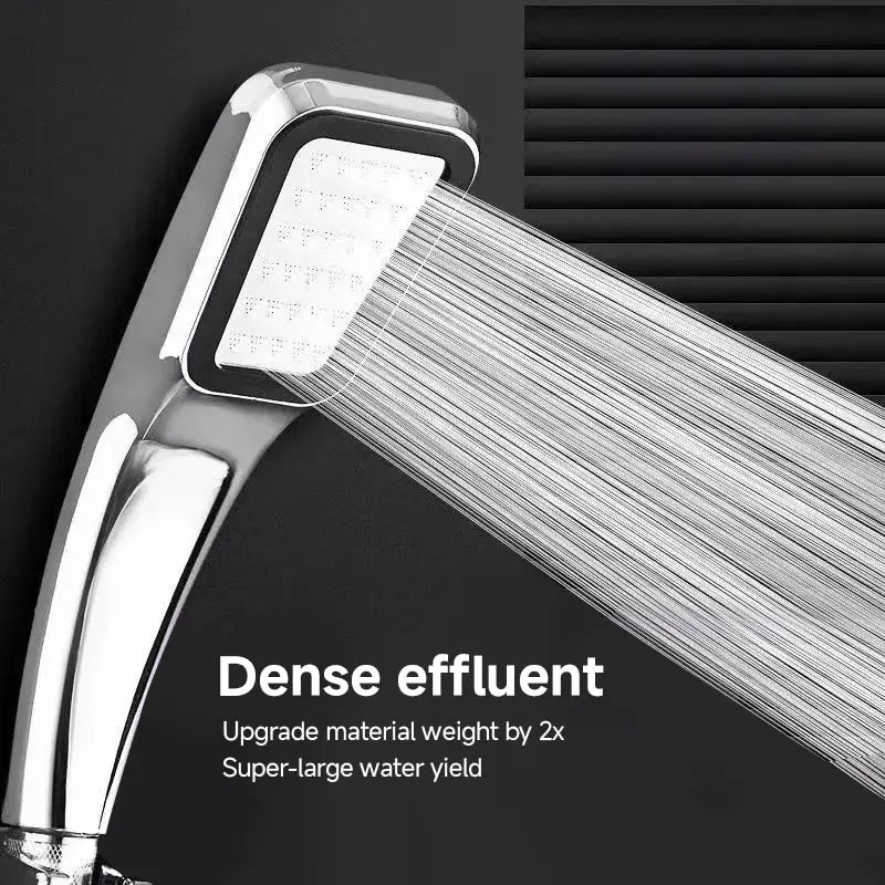 300 Holes Pressurized Showerhead Hand Hold Square Shower Head Water Saving Rainfall Spray Nozzle Bathroom Accessories Beauty World Shop