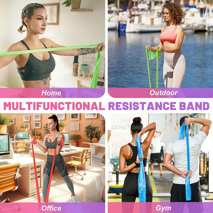 Resistance Bands Exercise Physical Therapy Bands Yoga Pilates Pull Strap for Home Gym Fitness Stretching Strength Training Beauty World Shop