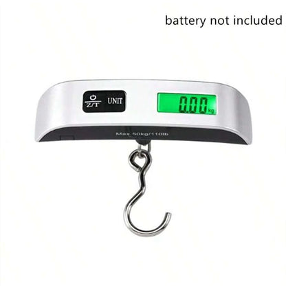 Portable Scale Digital LCD Display 110lb/50kg Electronic Luggage Hanging Suitcase Travel Weighs Baggage Bag Weight Balance Tools Beauty World Shop