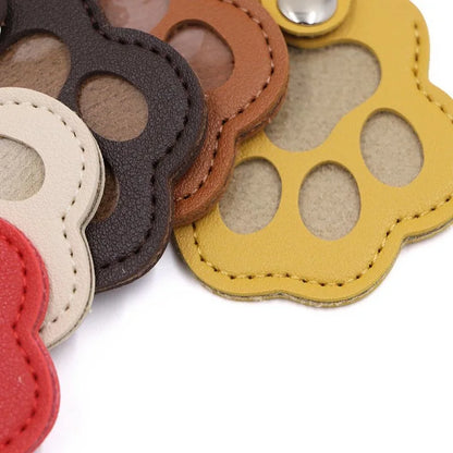 Pet Hair Memorial Keychain PU Leather Keepsake Locket for Cat Dog Fur Pet Hair Storage Pendant Handbag Hanging Accessories Beauty World Shop
