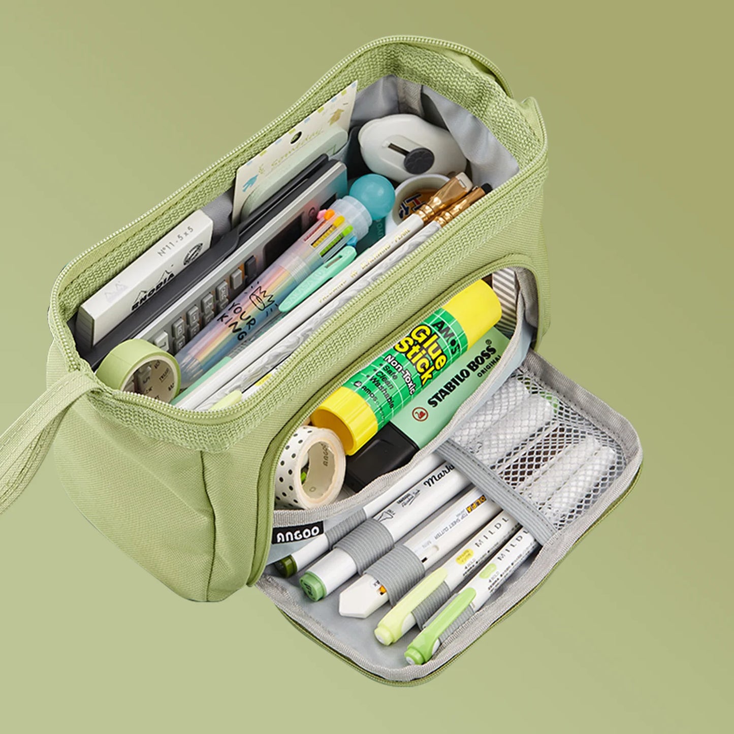 Large Capacity Pencil Case Cute Student Pencil Cases Big Pen Bag Case Storage Box Boy Girl Kid Office School Stationery Supplies Beauty World Shop