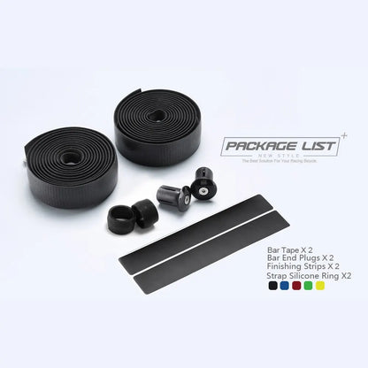 OG-EVKIN Road Bike Handlebar Tape Drop Bar Tape Polyurethane/EVA Anti-Vibratio Cycling Bicycle Bike Accessories With 2 Bar Plug Beauty World Shop