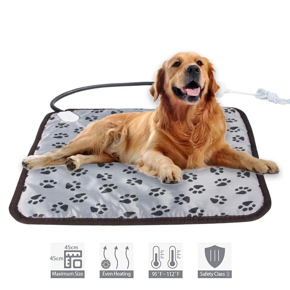 Winter Pet Heating Blanket Waterproof Wearable Wear Resistant Temperature Warm Cat Dog Mattress Indoor Heating Pad Pet Supplies Beauty World Shop