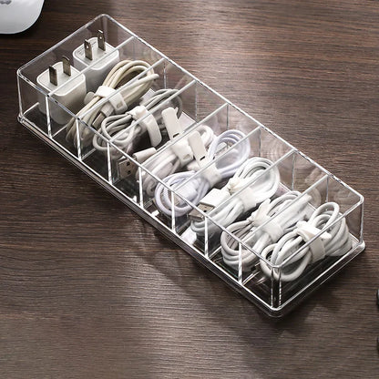 Clearance_Dust proof storage cable box, hub organizer box, desktop data cable storage box, mobile phone charging cable, power co Beauty World Shop