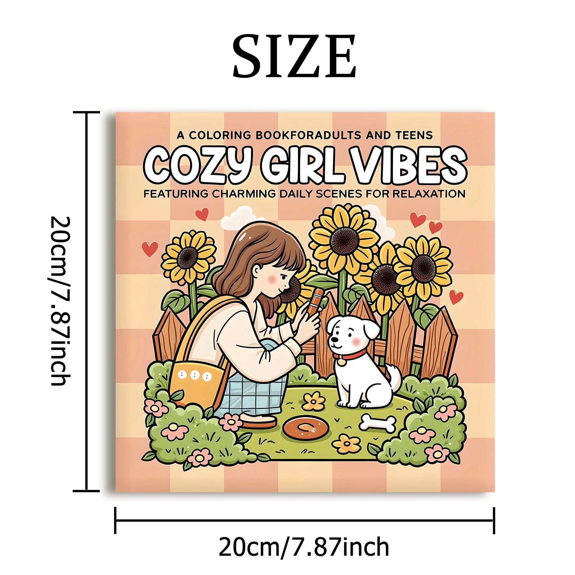 COZY GIRL VIBES Bold-easy Patterns Coloring Book for Adults Cute Drawing Book Perfect Gift for Party and Birthday Beauty World Shop