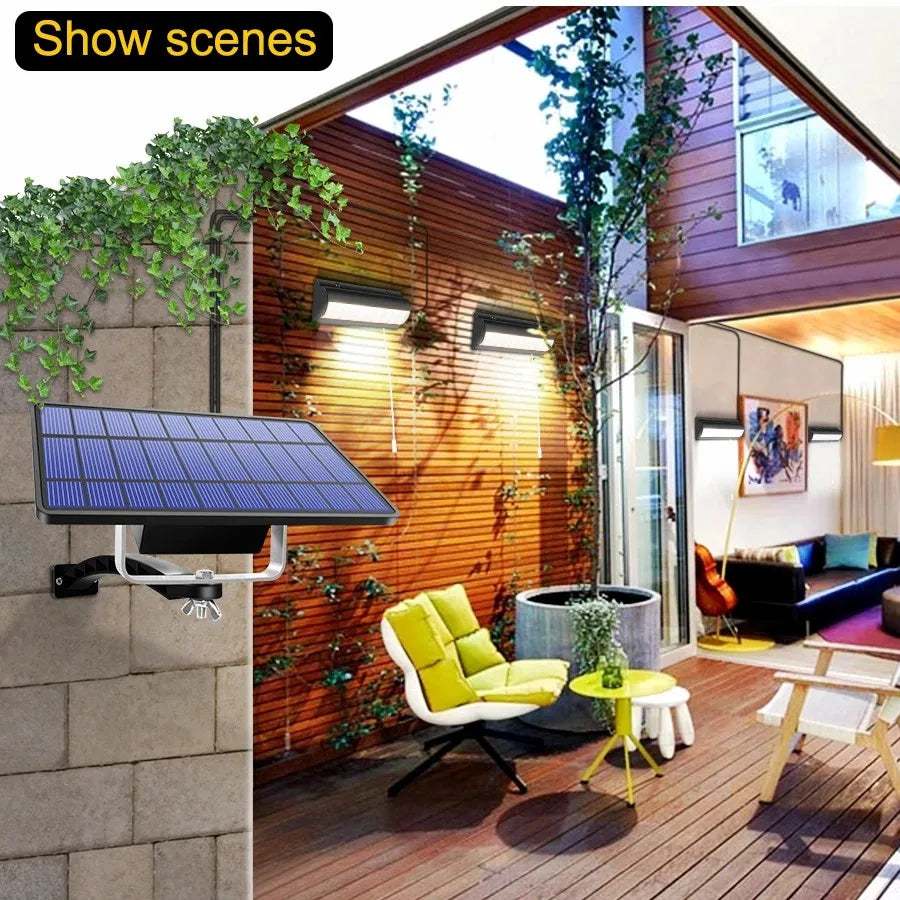 Solar Lights Indoor Outdoor Solar Shed Light With Pull Wire Switch Solar Pendant Light for Patio Porch Barn Farm House With Line Beauty World Shop