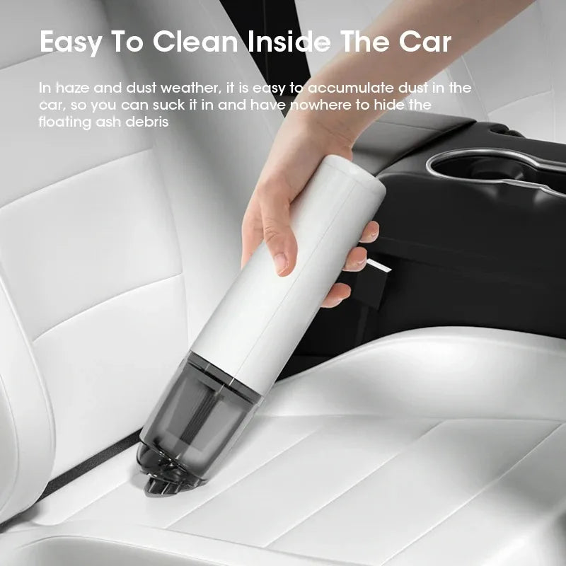 Handheld Vacuum Cleaner Mini Dust Remover Car Vacuum Cleaner Rechargeable Multifunctional Wireless Dust Catcher For Car LowNoise Beauty World Shop