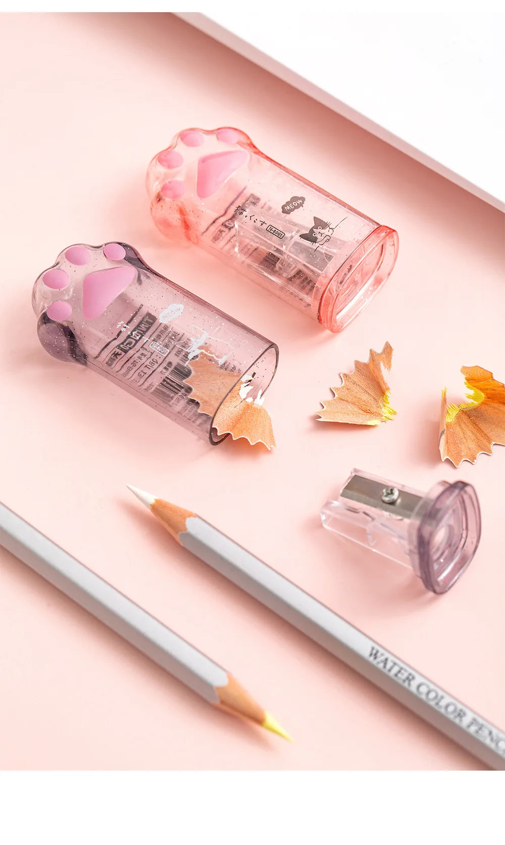 Kawaii Cat Paw Shaped Pencil Sharpener Stationery Kids Gift  Cute School Supplies  Korean Stationery Beauty World Shop