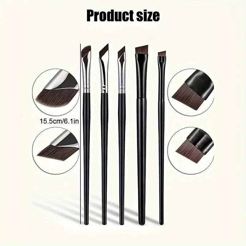Eyeliner brush set, with tilted fine blade, suitable for precise application - suitable for all skin types. Beauty World Shop