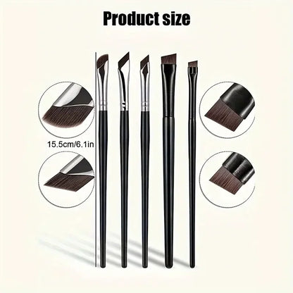 Eyeliner brush set, with tilted fine blade, suitable for precise application - suitable for all skin types. Beauty World Shop