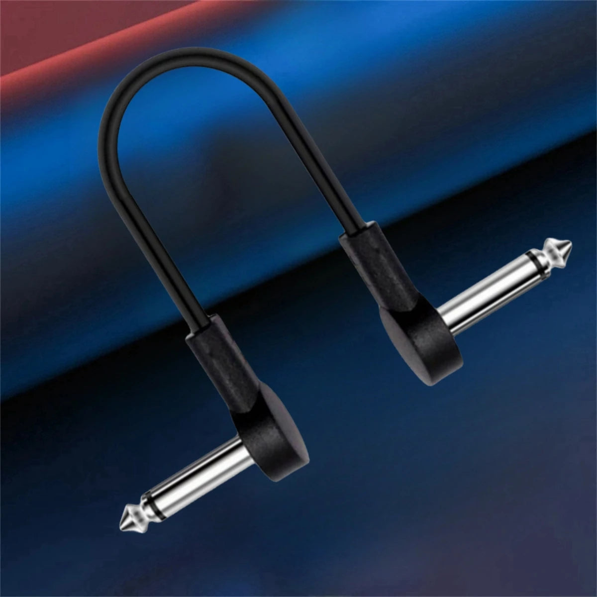 Miwayer Guitar Effect Pedal Flat Patch Cables 5 Inch Length with 1/4 Inch Right Angle Connectors Patch Cable Kit 1 Packs Beauty World Shop
