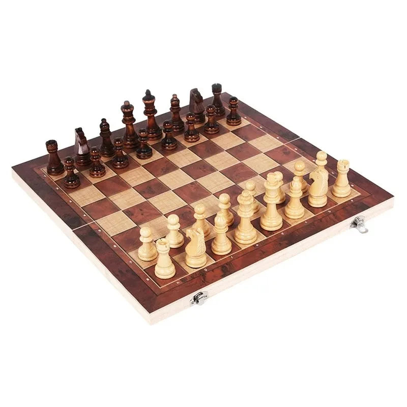 3 In 1 Board Party Table Games Dice Chess Backgammon Board Entertainment Travel Games Checkers Chess Beauty World Shop