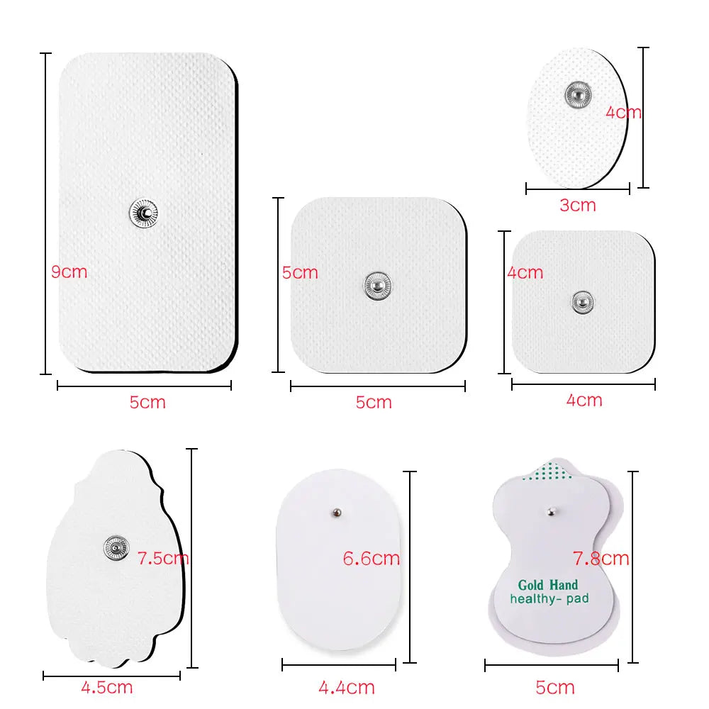 10/20PCS Electrode Pads Gel For Tens Acupuncture Massage Machine Slimming Pulse Ems Muscle Stimulator Massager Sticker Beauty World Shop