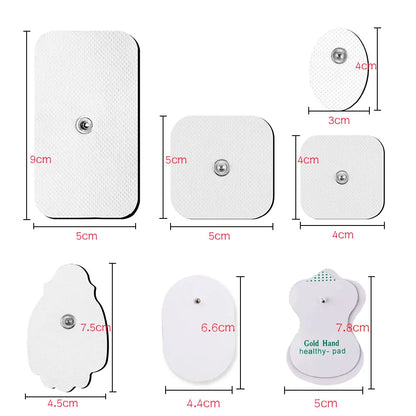 10/20PCS Electrode Pads Gel For Tens Acupuncture Massage Machine Slimming Pulse Ems Muscle Stimulator Massager Sticker Beauty World Shop