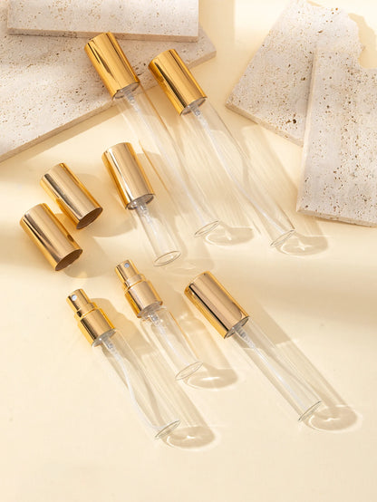 Wholesale 35/Piece 5ml 10ml 15ml Local Tyrant Gold Transparent Glass Thickened Spray Bottle Mini Perfume Bottle Travel Size Beauty World Shop