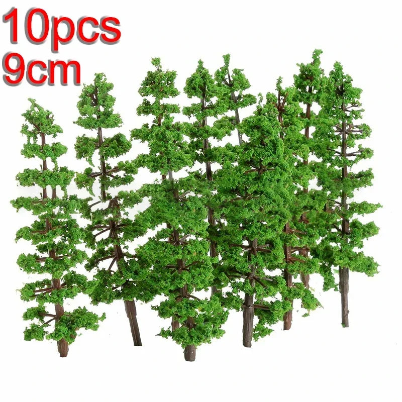 10/20/30pcs Fake Trees Artificial Miniature Tree Scenery Railroad Decoration Building Landscape Accessories DIY Diorama Garden Beauty World Shop