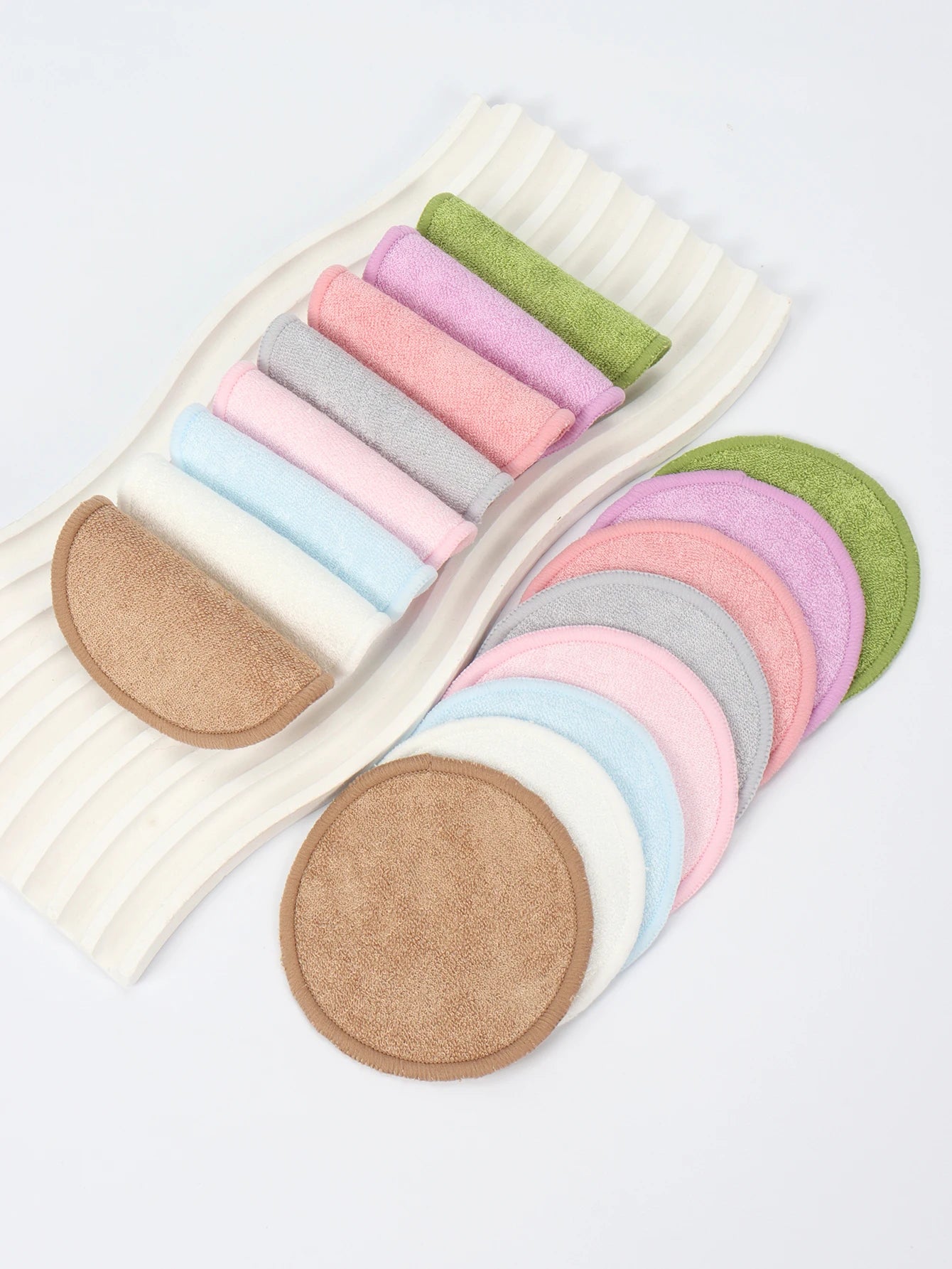 5/10/20 Pack Reusable Makeup Remover Pads Washable Face Cleansing Puff Cloth Clean Sponge Liquid Cream Tools Cosmetic Remover Beauty World Shop
