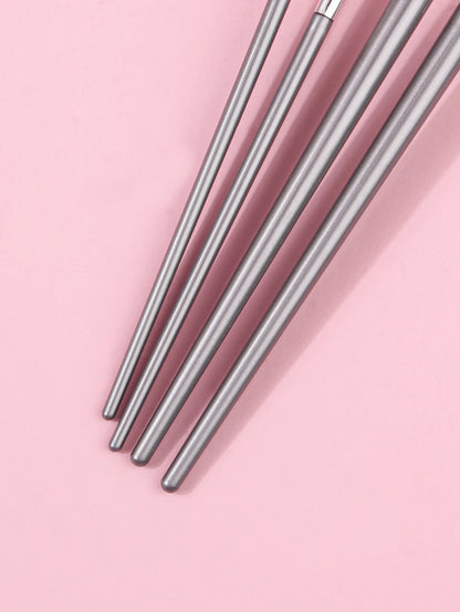4PCS Liquid Eyeliner Brush Ultra Thin Fine Oblique Angle Flat Head Eyebrow Brush Beauty World Shop