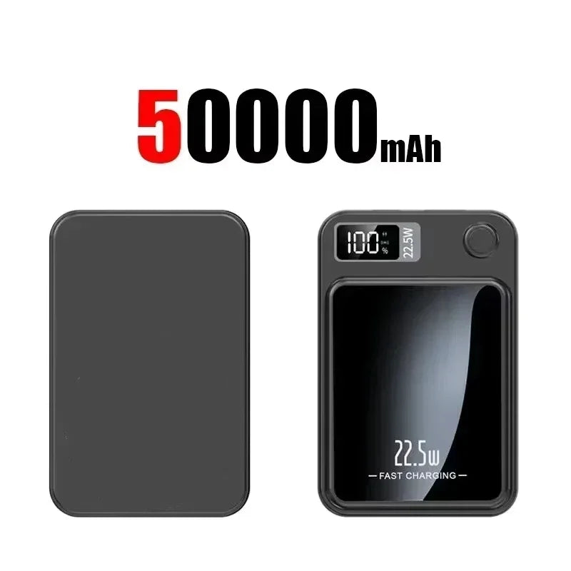 Lenovo Magnetic Wireless Power Bank 500000mAh PD22.5W Large Capacity Fast Charging External Battery For iPhone Huawei Samsung Beauty World Shop