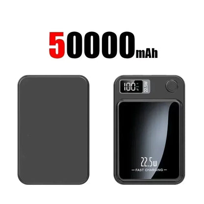 Lenovo Magnetic Wireless Power Bank 500000mAh PD22.5W Large Capacity Fast Charging External Battery For iPhone Huawei Samsung Beauty World Shop