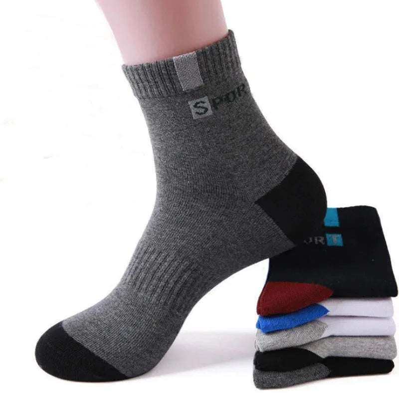 10/5/3pairs Breathable Con Sports Stockings Men Bamboo Fiber Autumn and Winter Men Socks Sweat Absorption Deodorant Business Sox Beauty World Shop